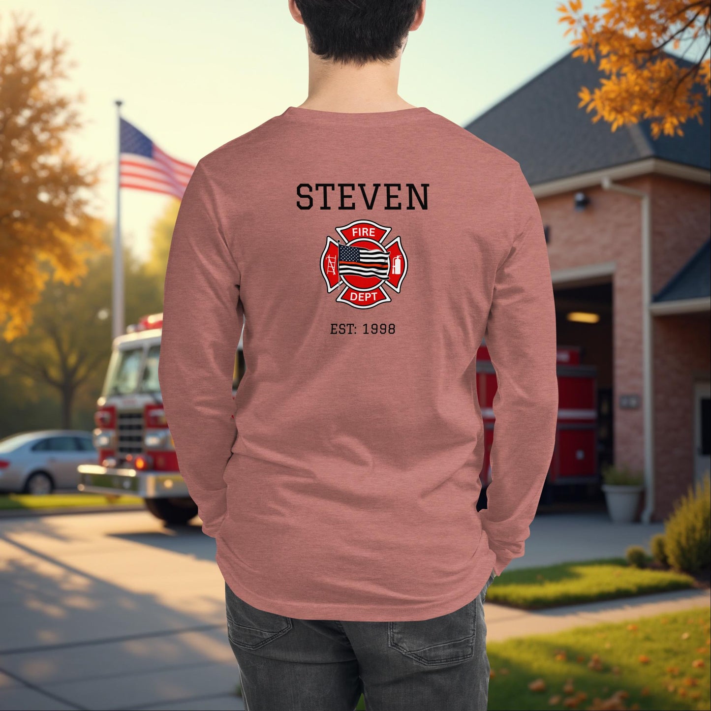 Strong Enough To Ask For Help Firefighter Wellness Long Sleeve Tee Mental Health Gift
