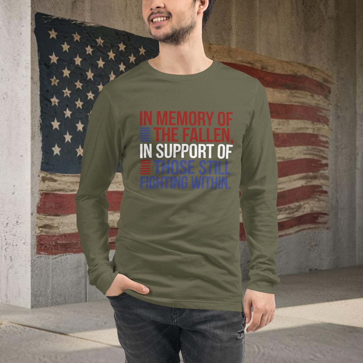 In Memory of the Fallen shirt for Memorial Day and PTSD mental health support