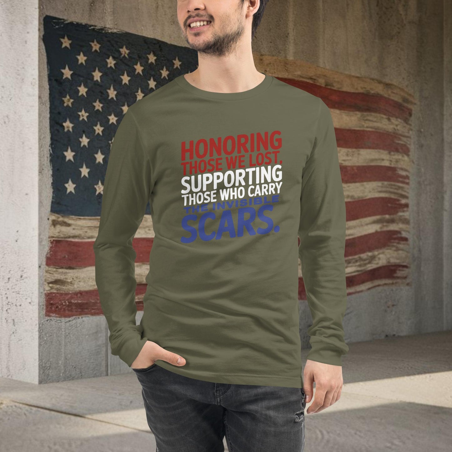 Honoring Those We Lost shirt with PTSD support and veteran mental health care