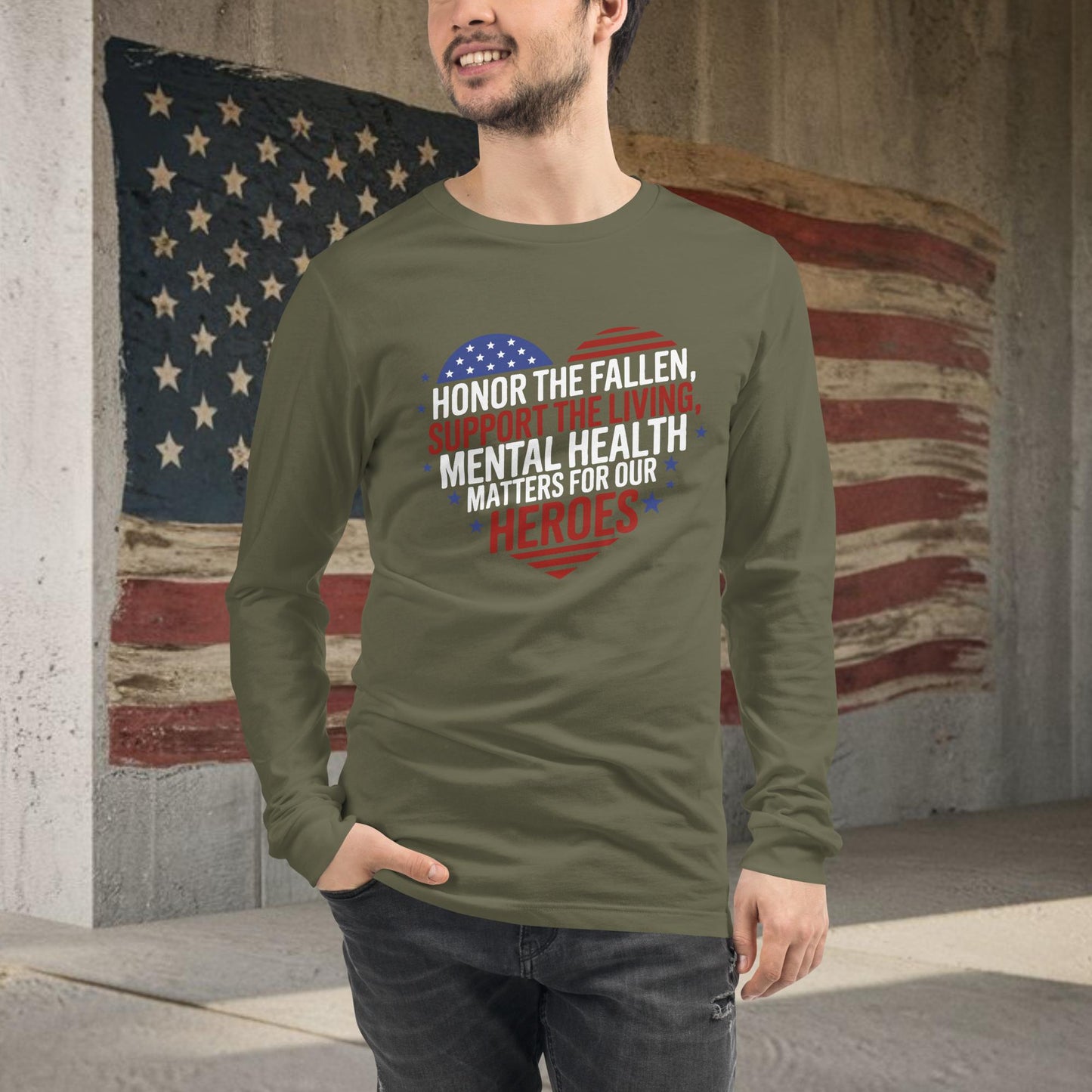 Honor the Fallen shirt for military tribute and mental health awareness