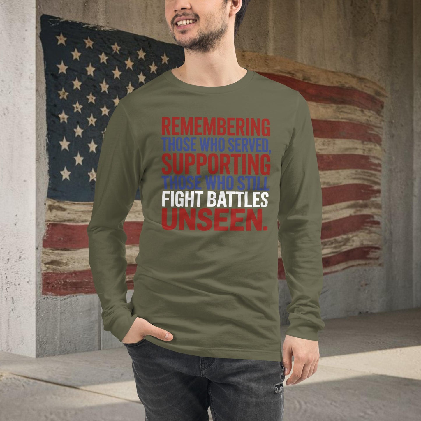 Remembering Those Who Served shirt for veteran PTSD awareness and mental health