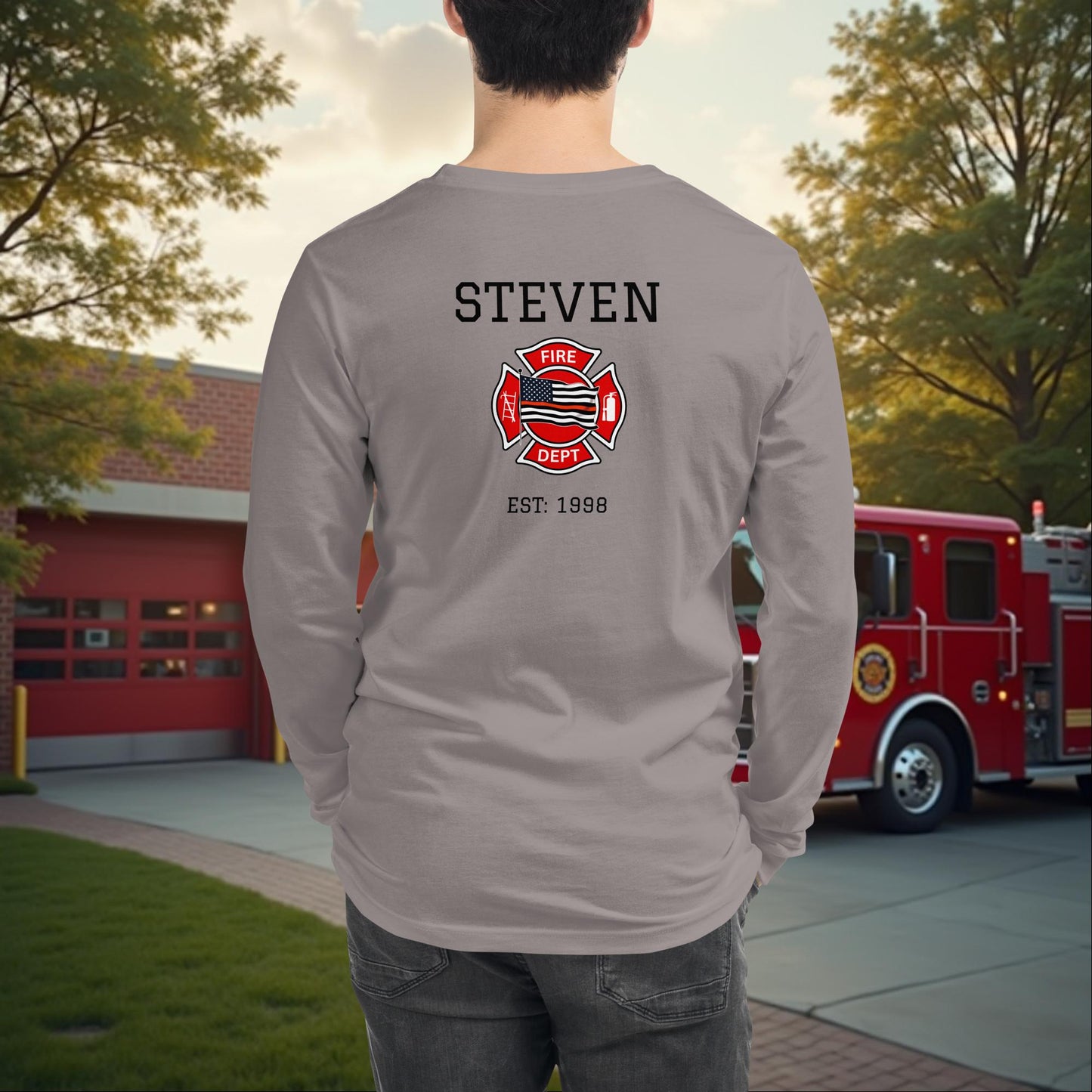 Even Heroes Need Healing firefighter recovery long sleeve tee, emotional support and wellness shirt