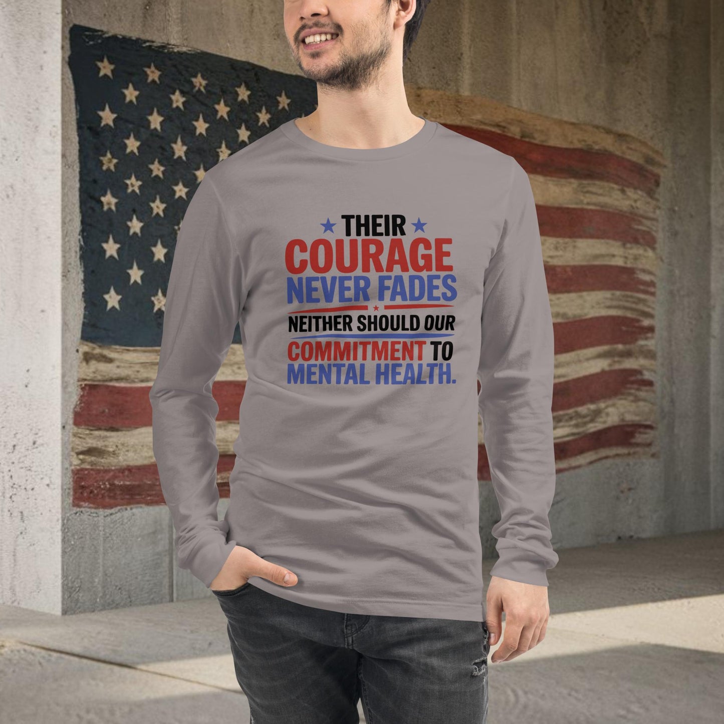 Their Courage Never Fades shirt for veterans, supporting PTSD awareness and care