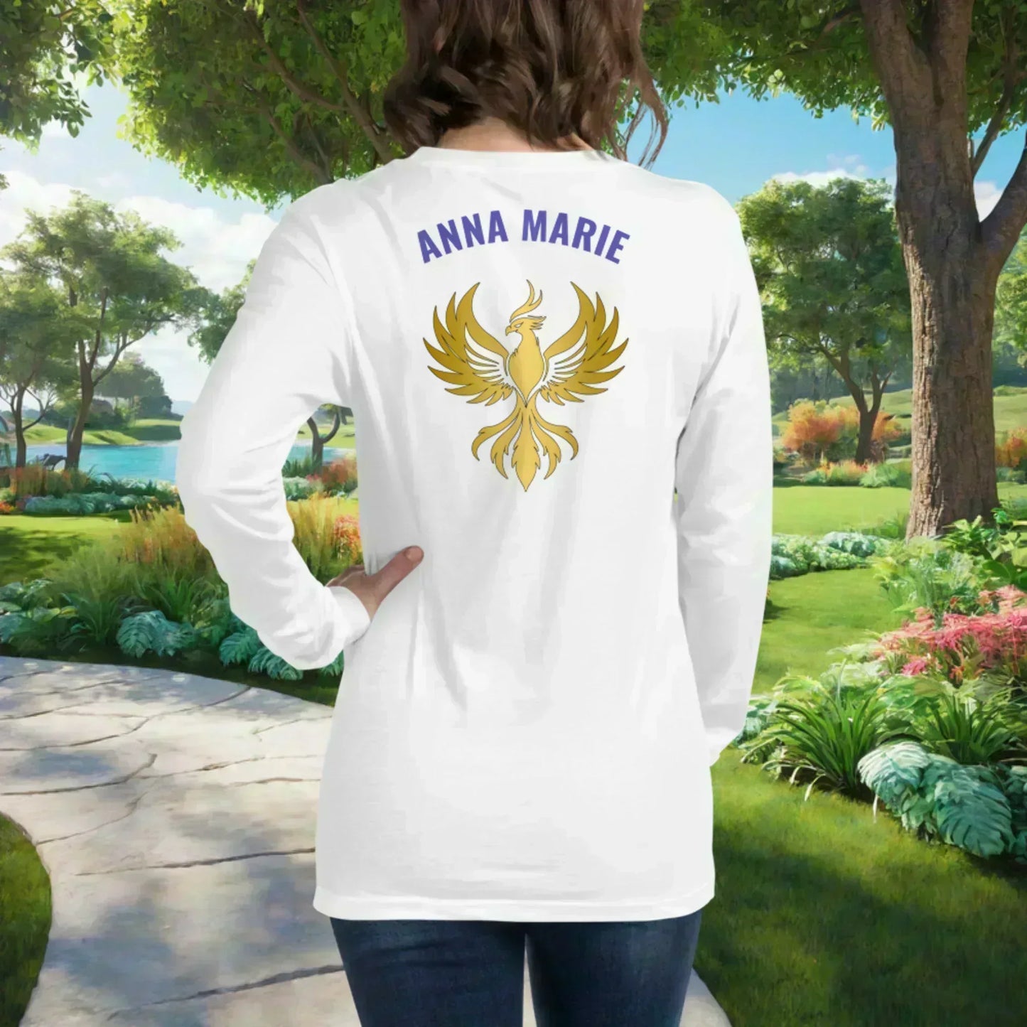 Your Past Doesn't Define You - Your Strength Does - Unisex Long Sleeve T-Shirt, Empowerment & Recovery - MySisterIsASurvivor