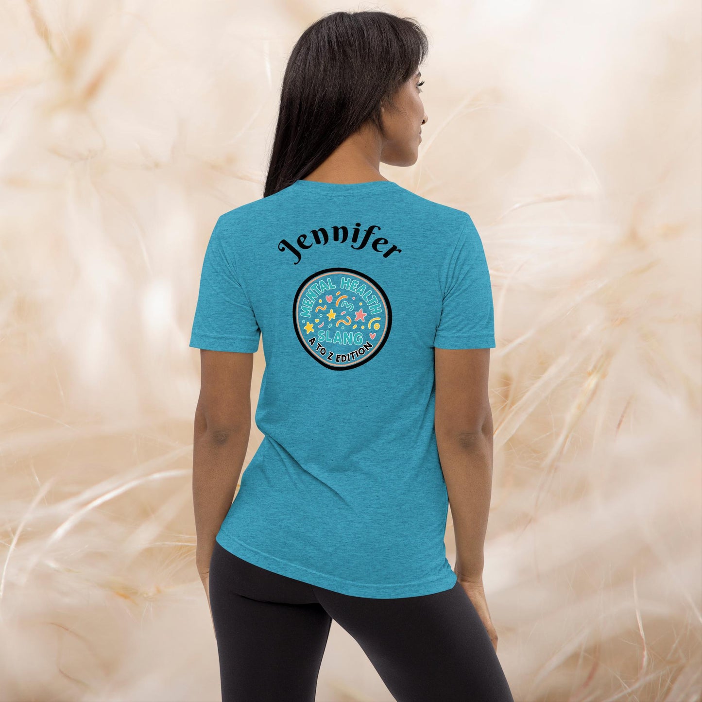 Vibe Check A-Z Mental Health Slang Shirt, Motivational Tee, Self-Care Tri-Blend Apparel, Therapy Gift for Anxiety
