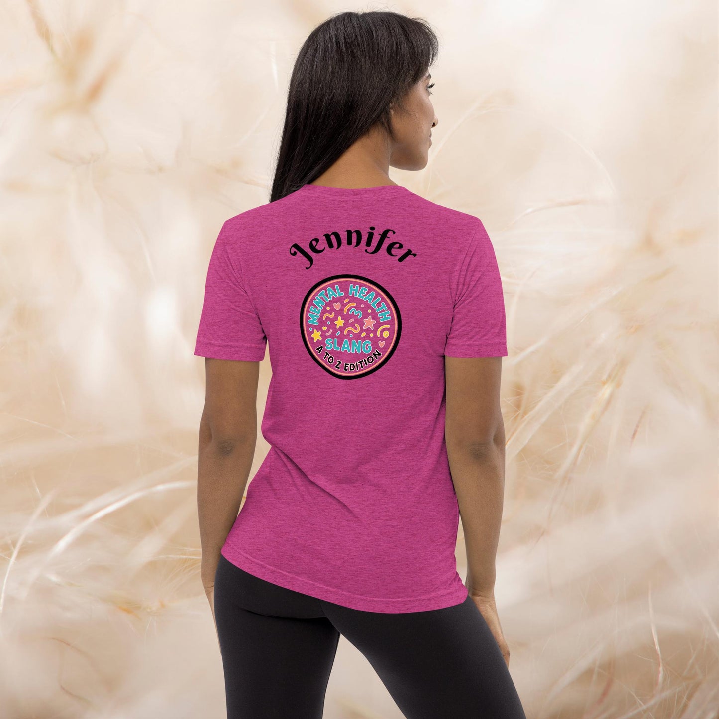 Slang Psyche A-Z Mental Health T-Shirt, Positive Vibes Tee, Self-Care Apparel, Therapy Gift for Anxiety Relief