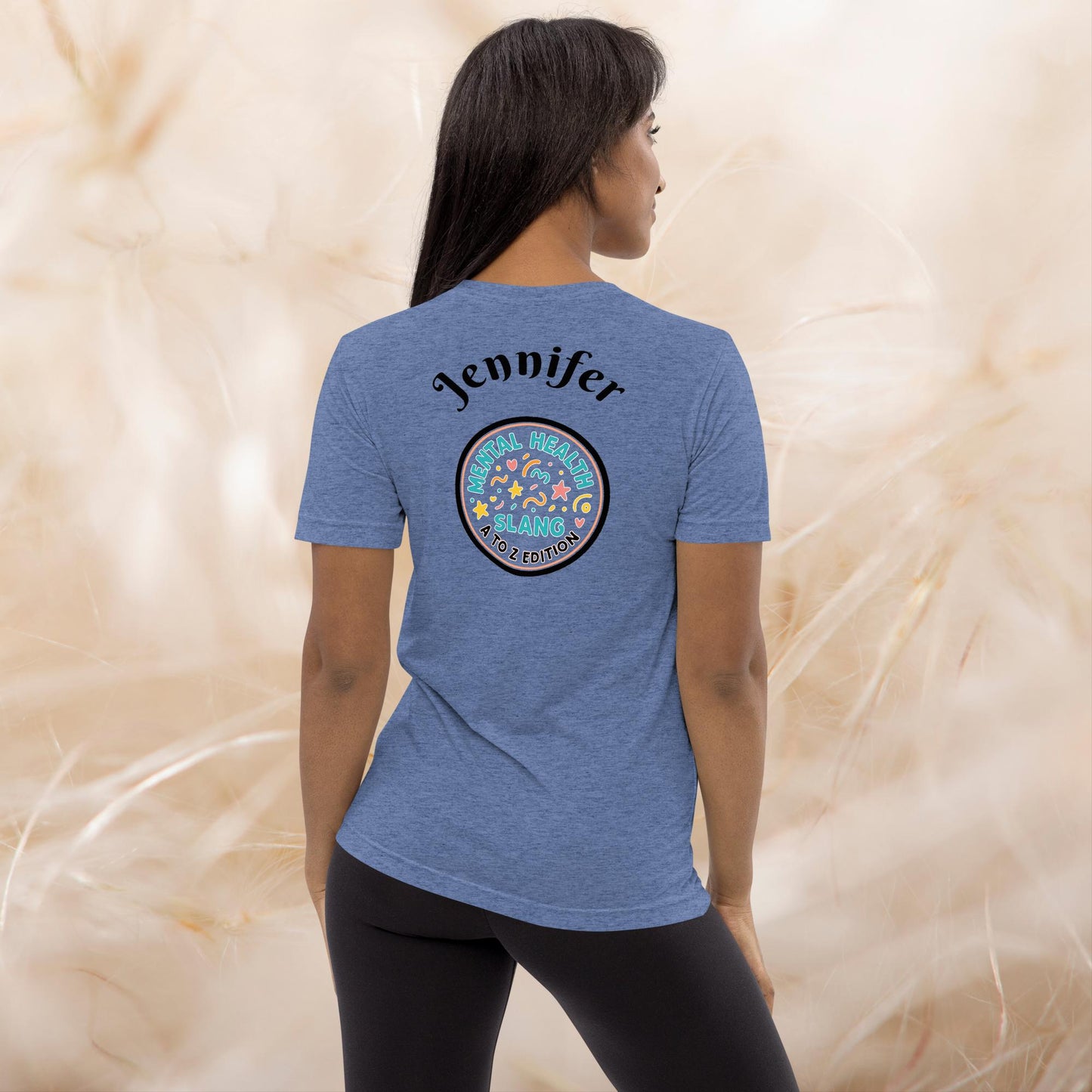 Vibe Check A-Z Mental Health Slang Shirt, Motivational Tee, Self-Care Tri-Blend Apparel, Therapy Gift for Anxiety