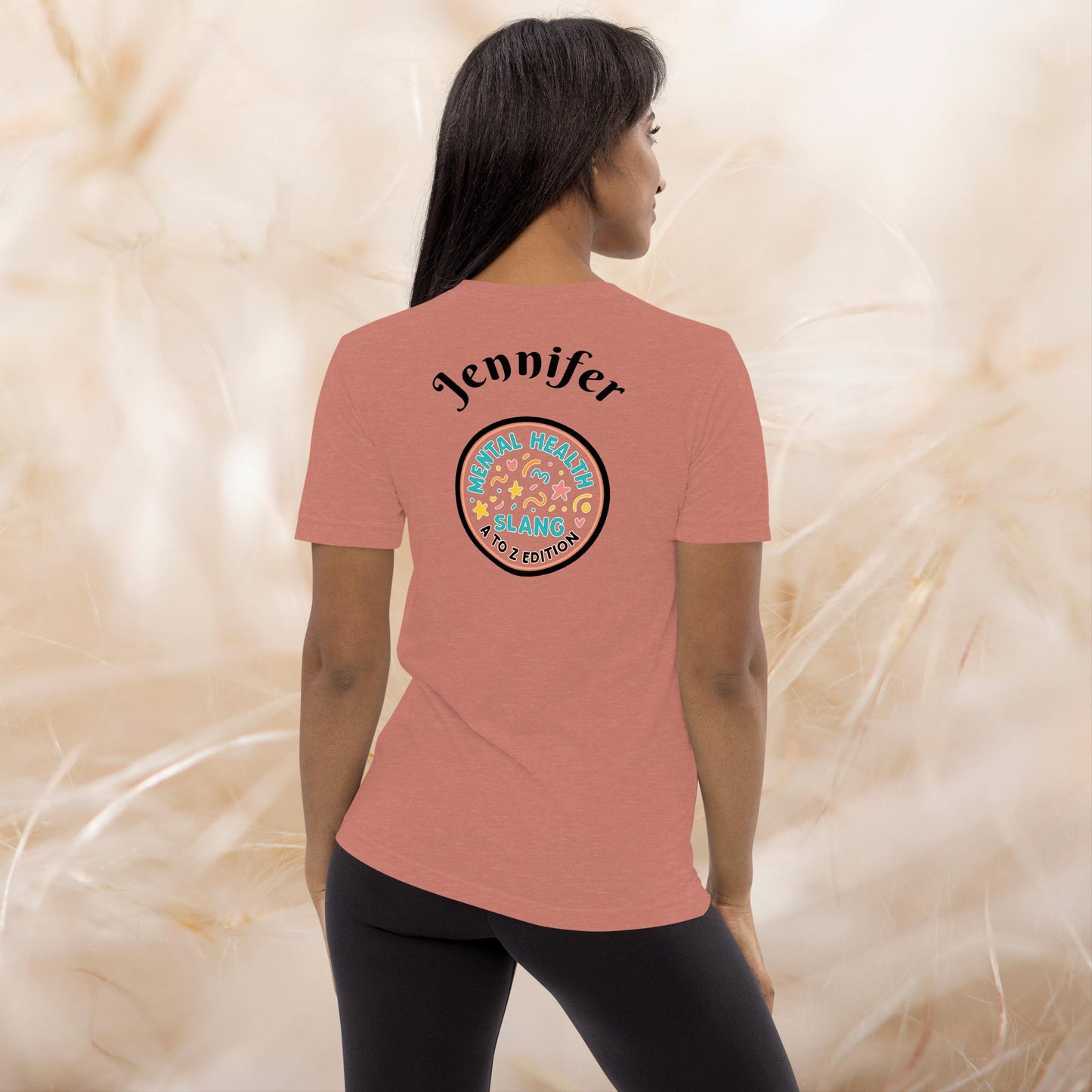Vibe Check A-Z Mental Health Slang Shirt, Motivational Tee, Self-Care Tri-Blend Apparel, Therapy Gift for Anxiety