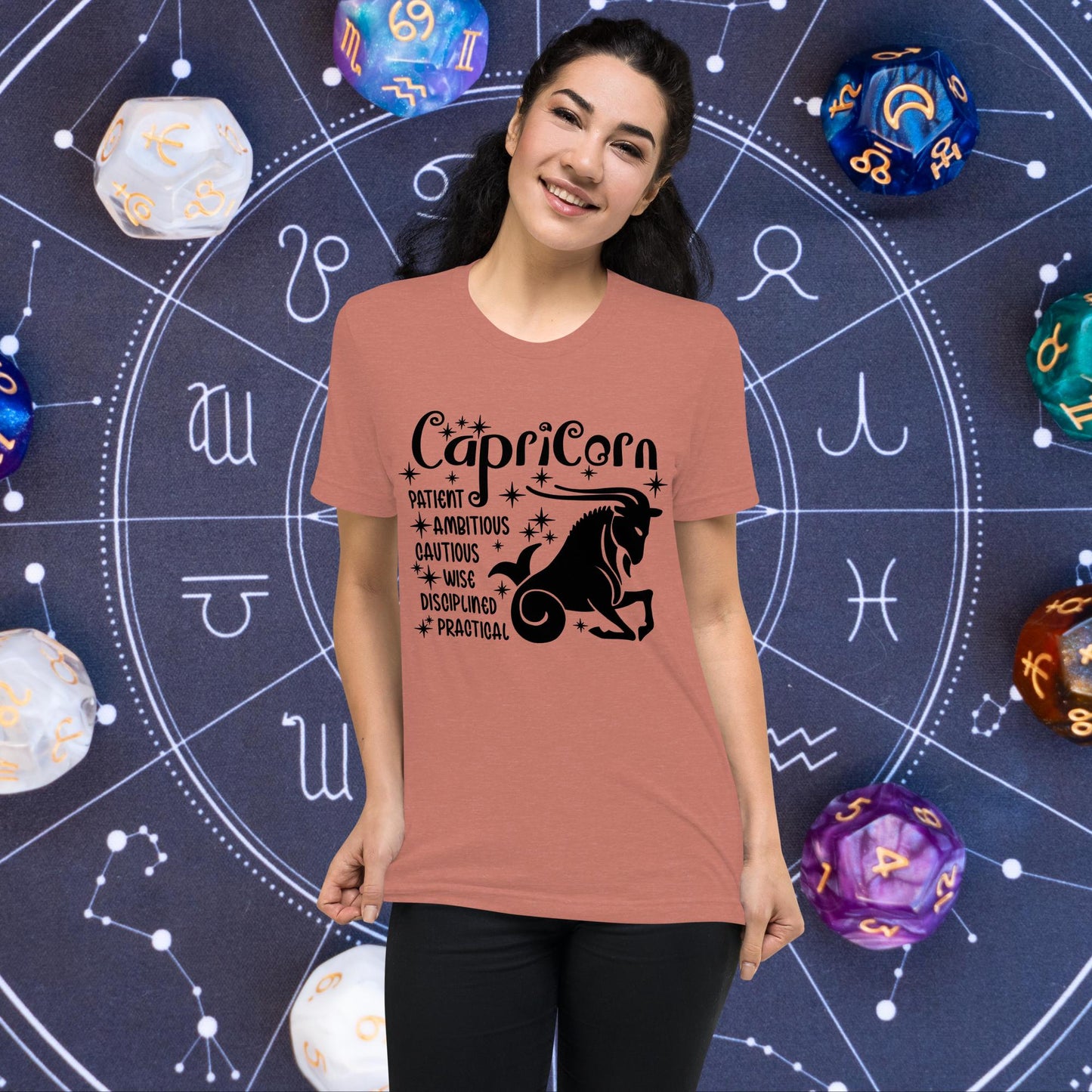 Capricorn zodiac t-shirt, astrology short sleeve tee, horoscope star sign top
