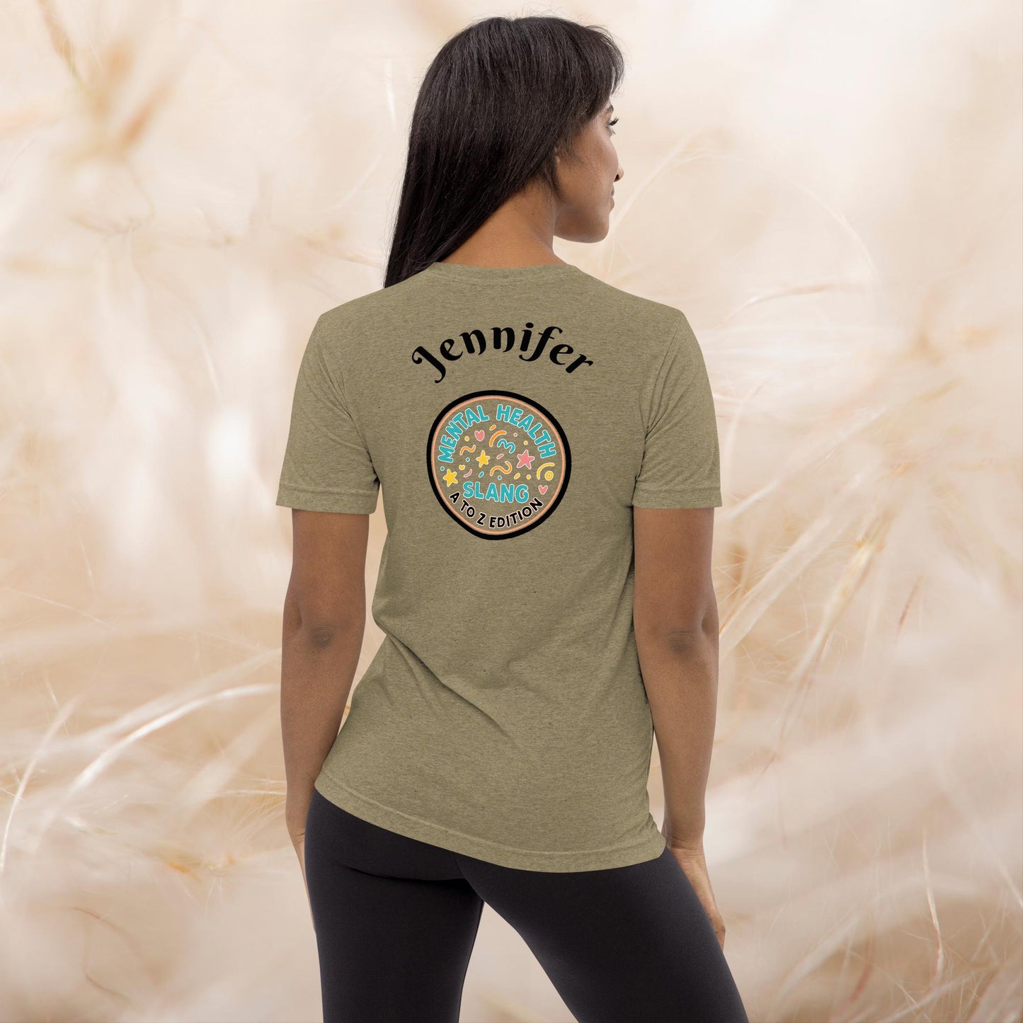 Slang Psyche A-Z Mental Health T-Shirt, Positive Vibes Tee, Self-Care Apparel, Therapy Gift for Anxiety Relief