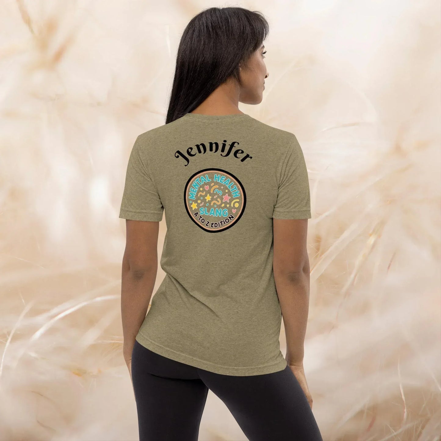 Vibe Check A-Z Mental Health Slang Shirt, Motivational Tee, Self-Care Tri-Blend Apparel, Therapy Gift for Anxiety