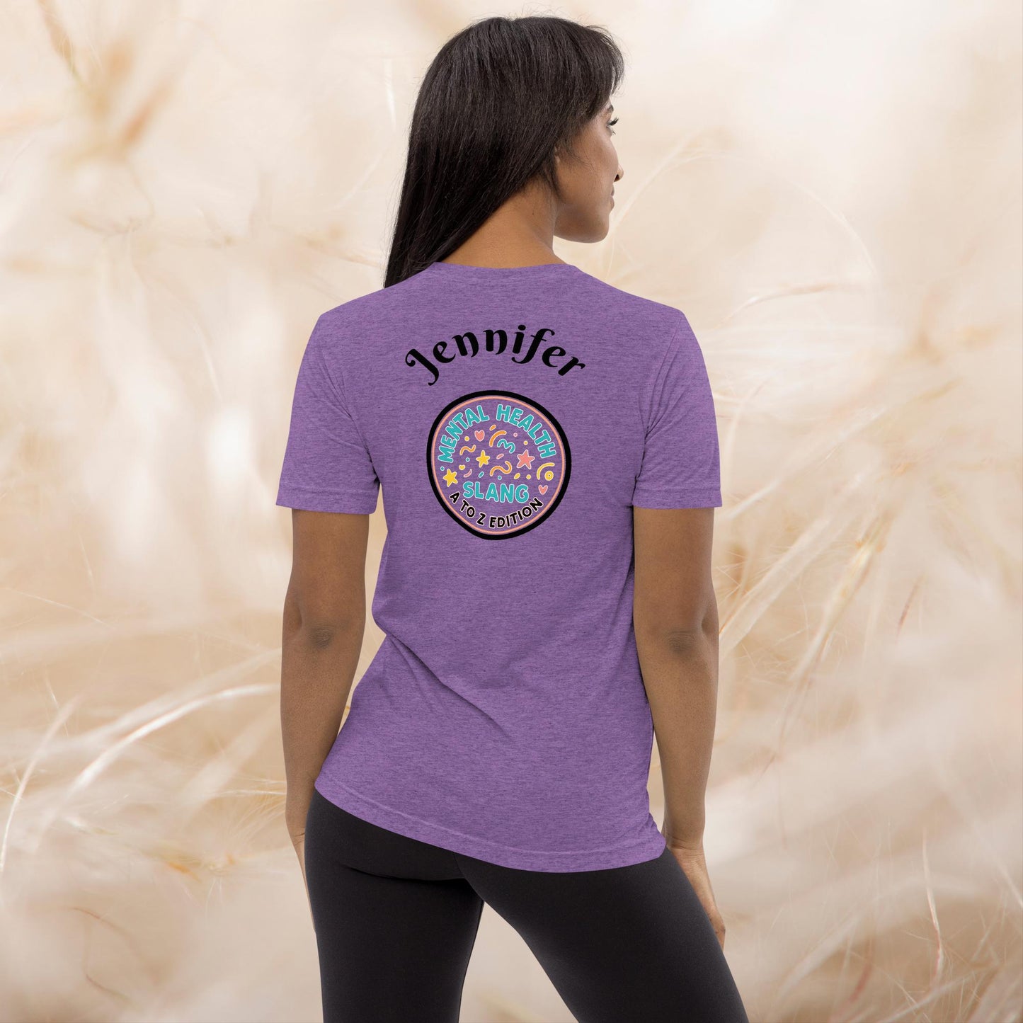 Vibe Check A-Z Mental Health Slang Shirt, Motivational Tee, Self-Care Tri-Blend Apparel, Therapy Gift for Anxiety