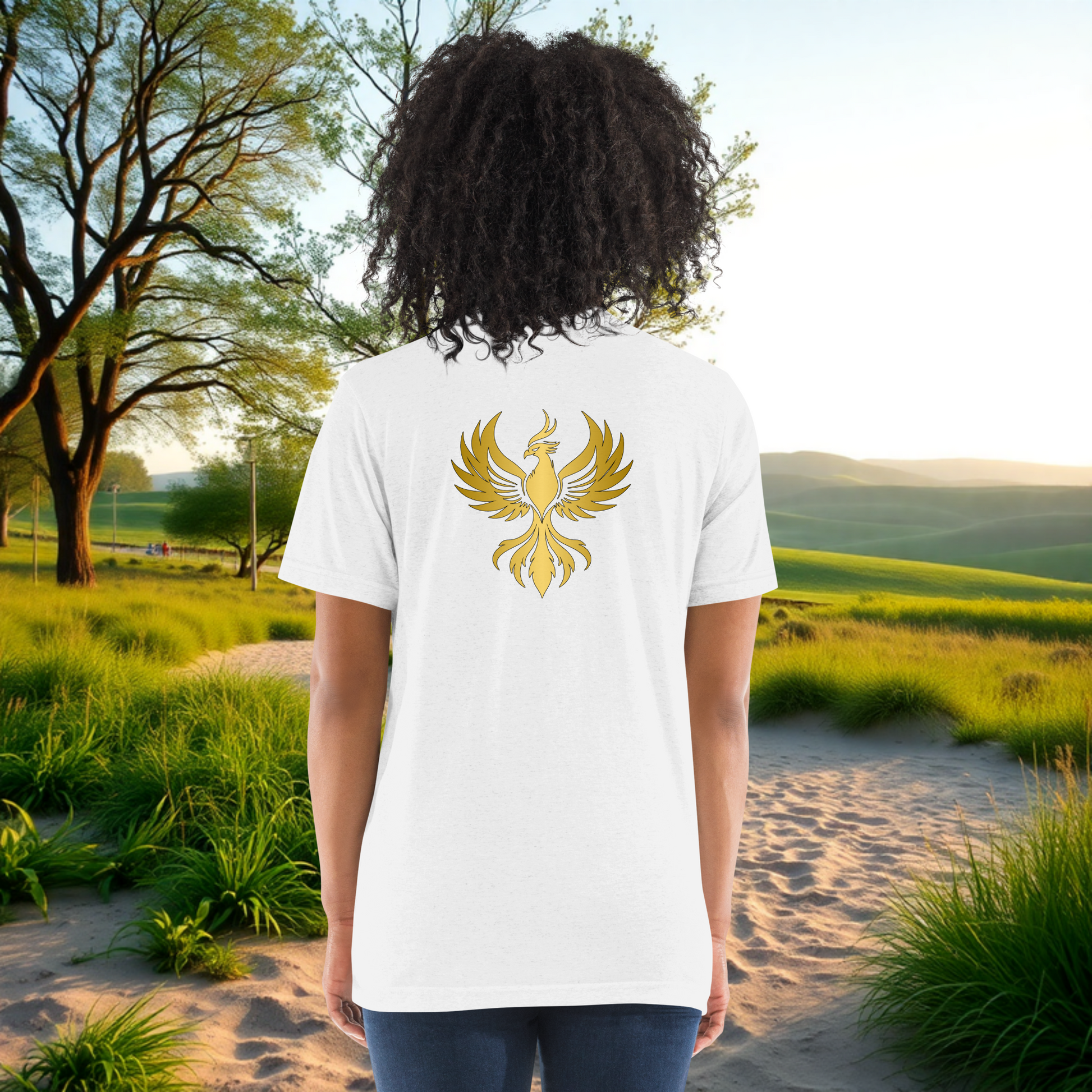 Your Past Doesn’t Define You, Your Strength Does on Unisex Tri-Blend T-Shirt, healing, empowerment, survivor support