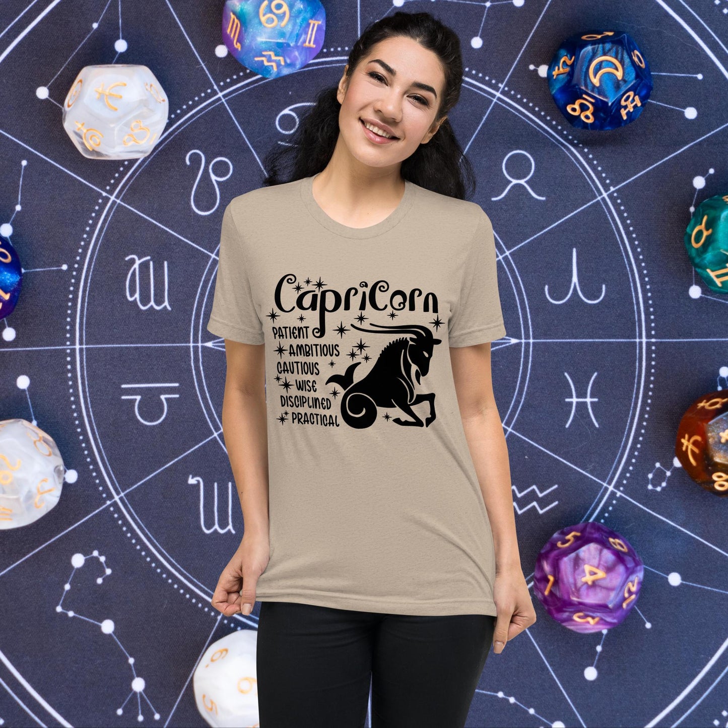Capricorn zodiac t-shirt, astrology short sleeve tee, horoscope star sign top