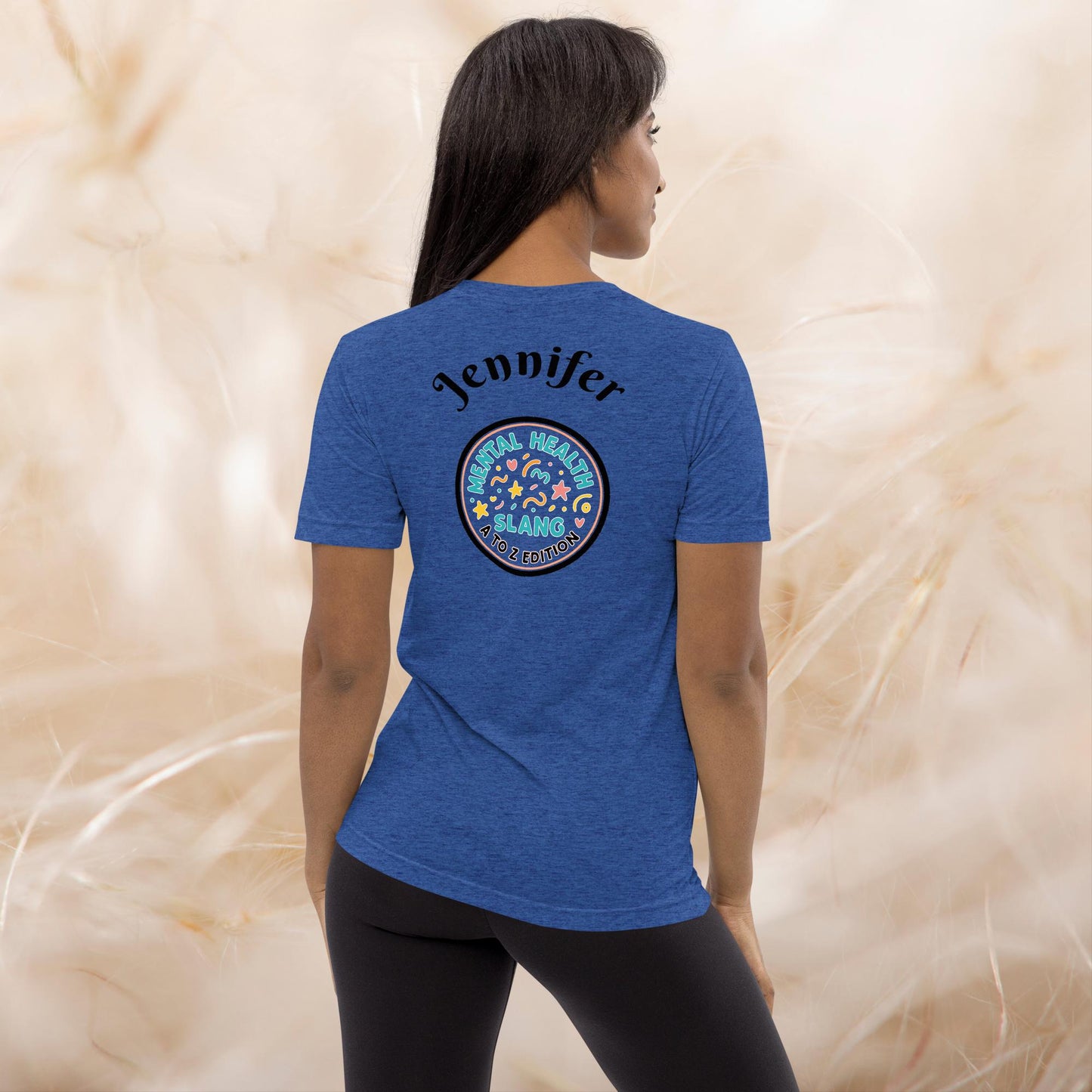 Vibe Check A-Z Mental Health Slang Shirt, Motivational Tee, Self-Care Tri-Blend Apparel, Therapy Gift for Anxiety