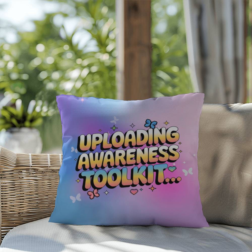 Uploading Awareness Toolkit… Y2K throw pillow custom name therapy and support gift - MySisterIsASurvivor