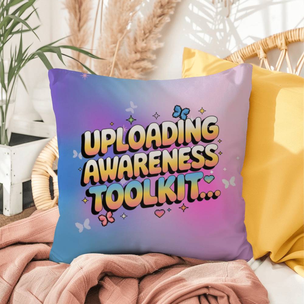 Uploading Awareness Toolkit… Y2K throw pillow custom name therapy and support gift - MySisterIsASurvivor