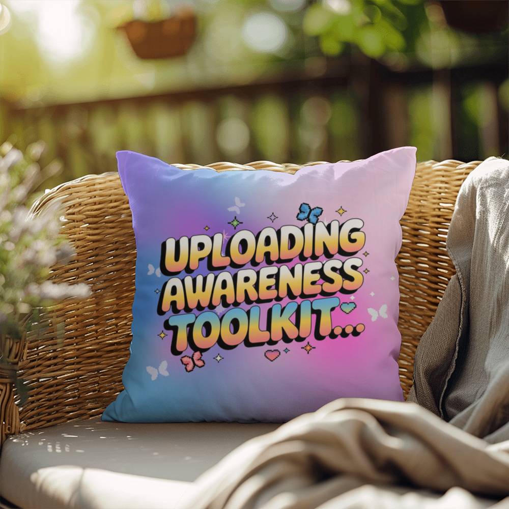Uploading Awareness Toolkit… Y2K throw pillow custom name therapy and support gift - MySisterIsASurvivor