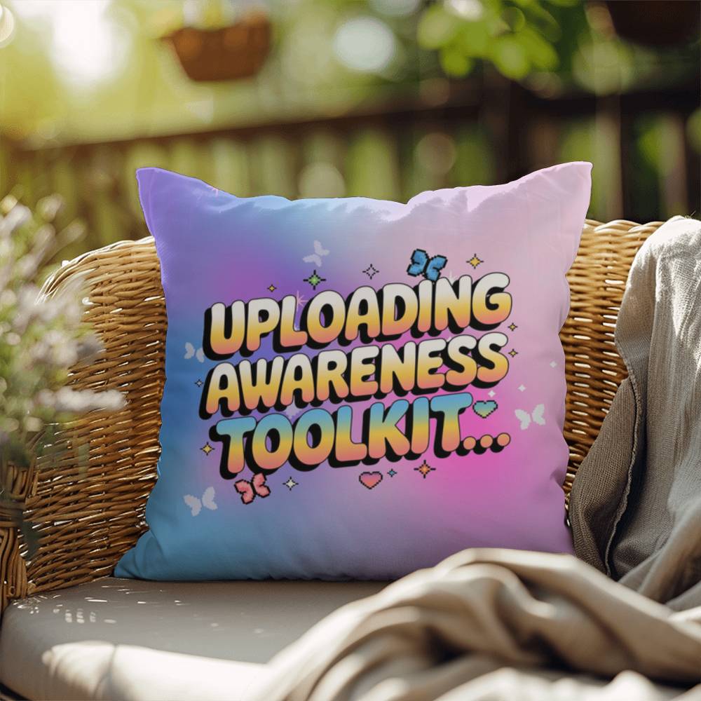 Uploading Awareness Toolkit… Y2K throw pillow custom name therapy and support gift - MySisterIsASurvivor