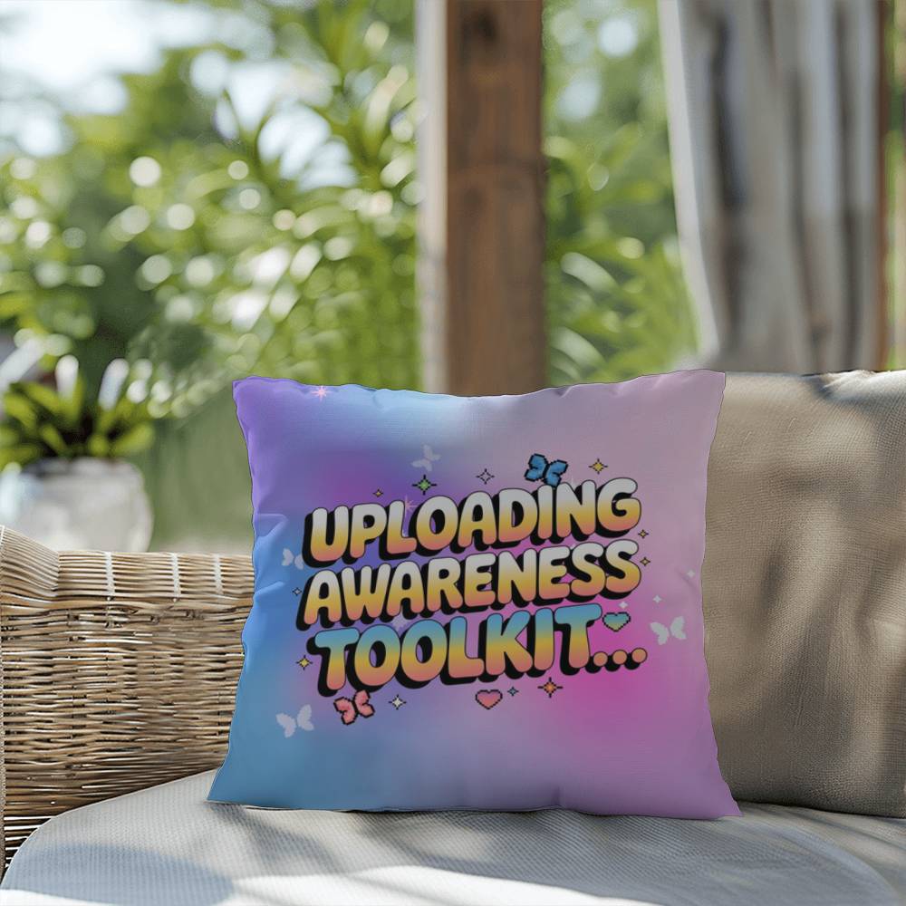 Uploading Awareness Toolkit… Y2K throw pillow custom name therapy and support gift - MySisterIsASurvivor