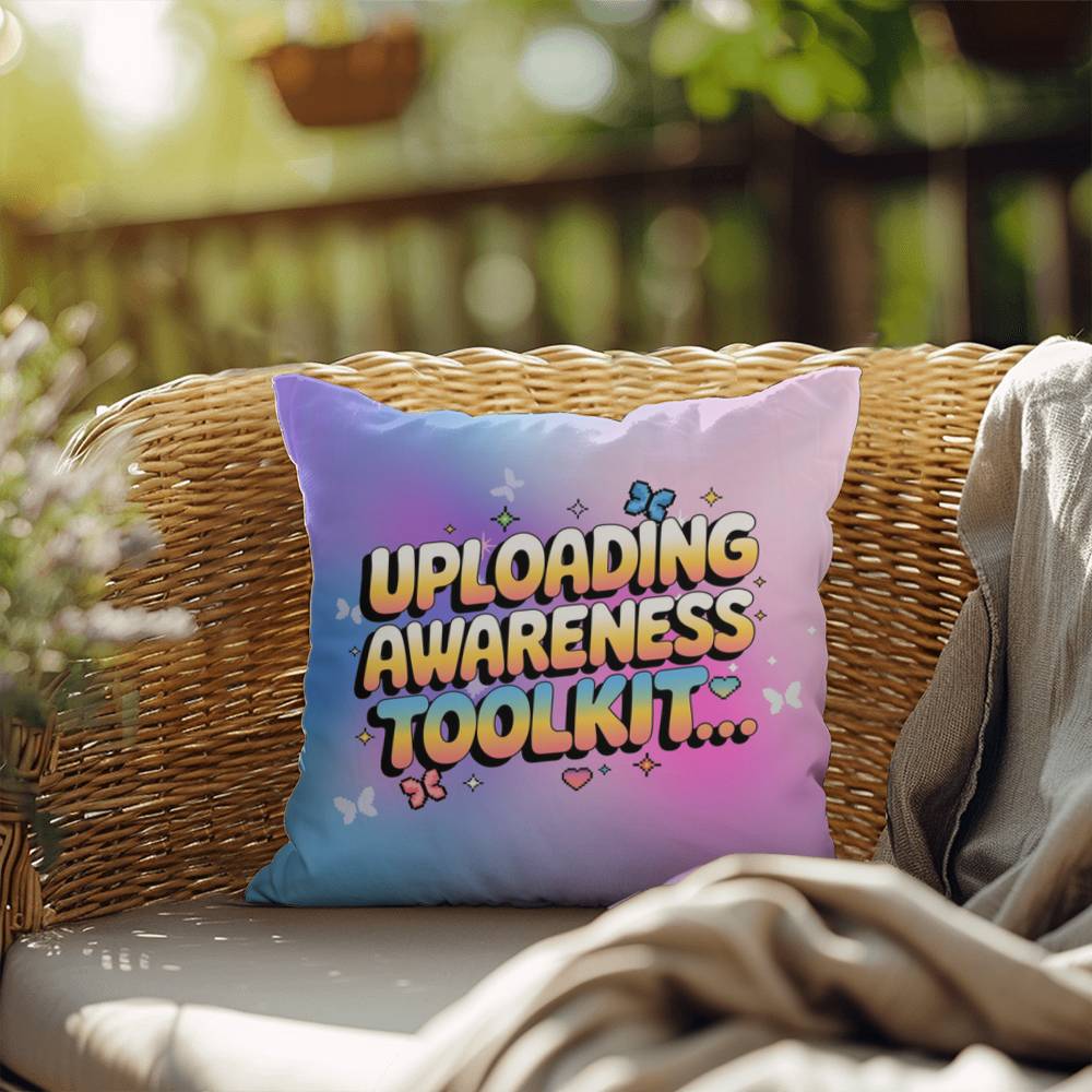 Uploading Awareness Toolkit… Y2K throw pillow custom name therapy and support gift - MySisterIsASurvivor