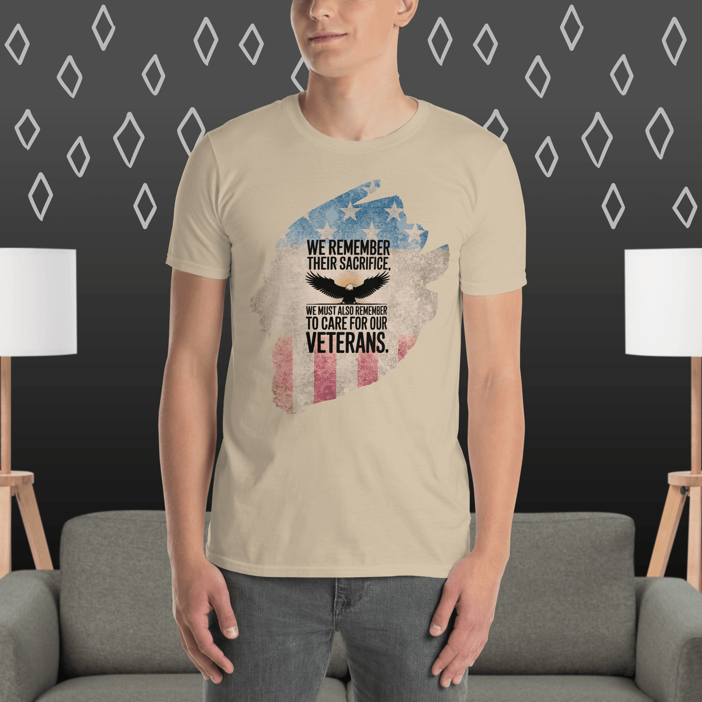 We Remember Their Sacrifice T-Shirt | Veteran Tribute Gift | PTSD Awareness Shirt | Memorial Day Tee | Mental Health Support Unisex Shirt