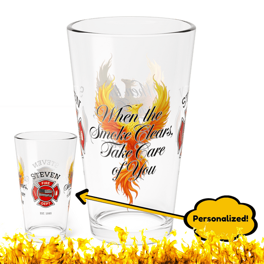 When the smoke clears – firefighter support pint glass for post-shift reflection and emotional care. - MySisterIsASurvivor
