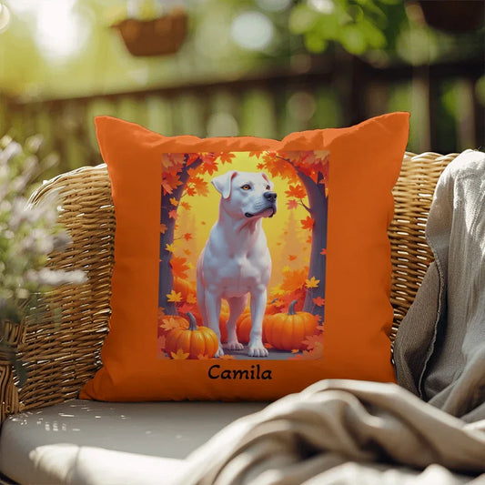 Shop our white rottweiler indoor outdoor pillow featuring the 18" x 18" style option from MySisterIsASurvivor.