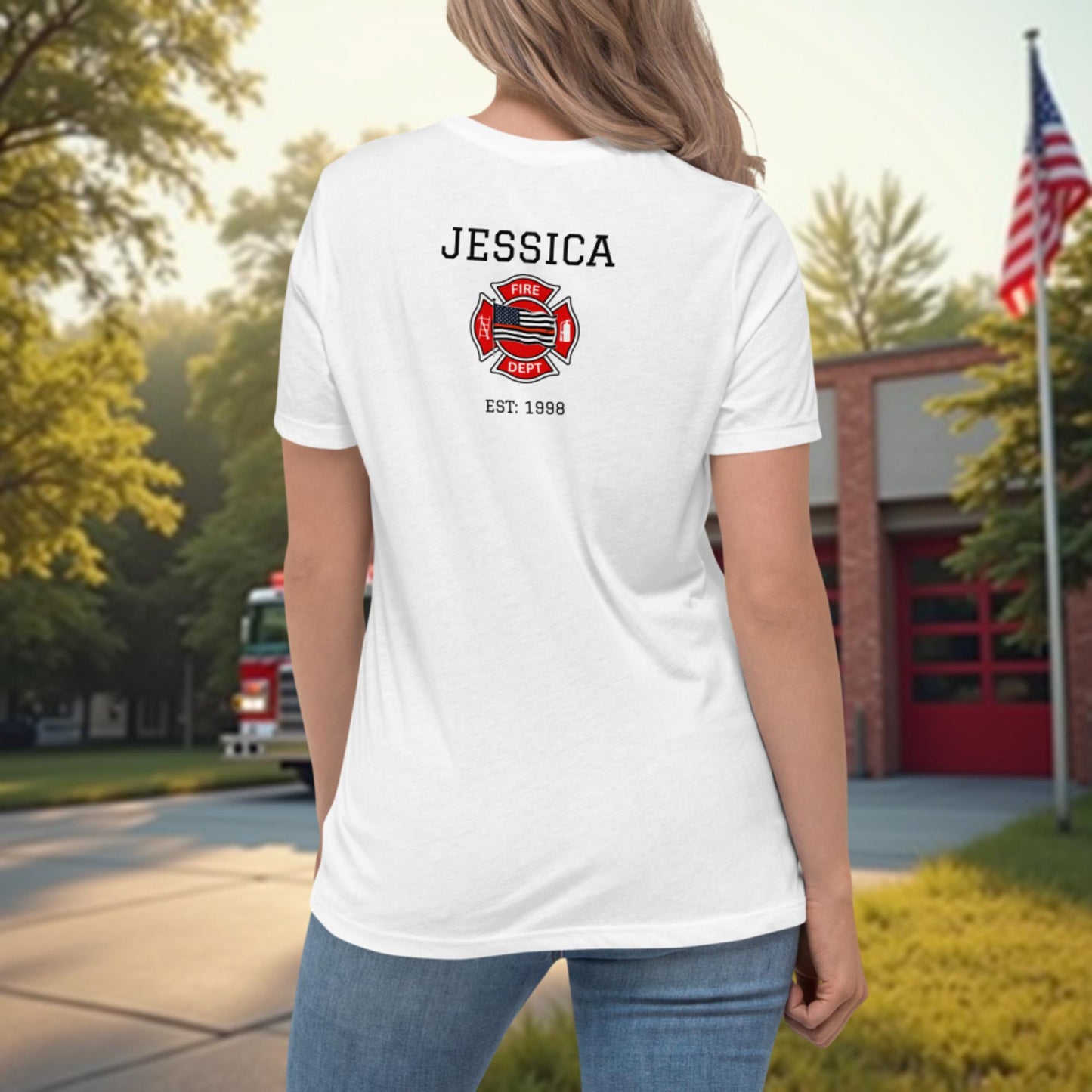 You Save Lives Every Day firefighter support and tribute shirt for women, mental health awareness tee