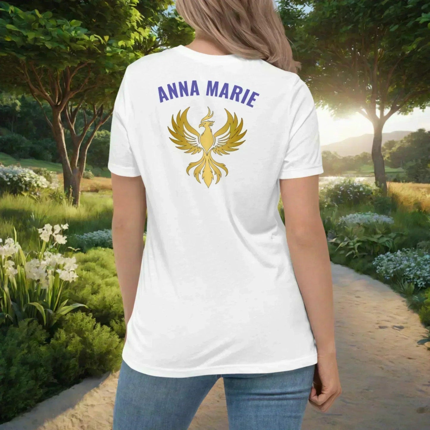 womens-relaxed-t-shirt-white-back-phoenix-name - MySisterIsASurvivor
