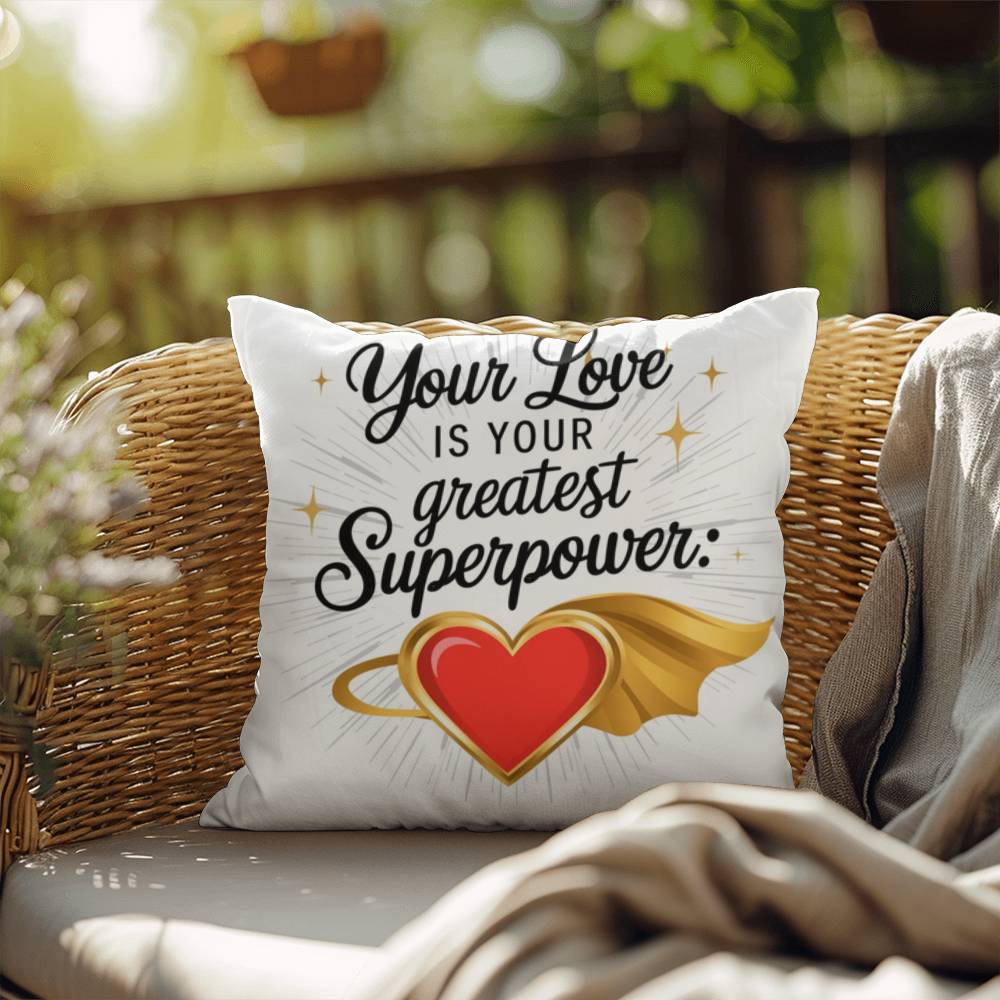Your Love Is Your Greatest Superpower: Indoor/Outdoor Pillow Self-Care for Relaxation, Mindfulness & Emotional Wellness