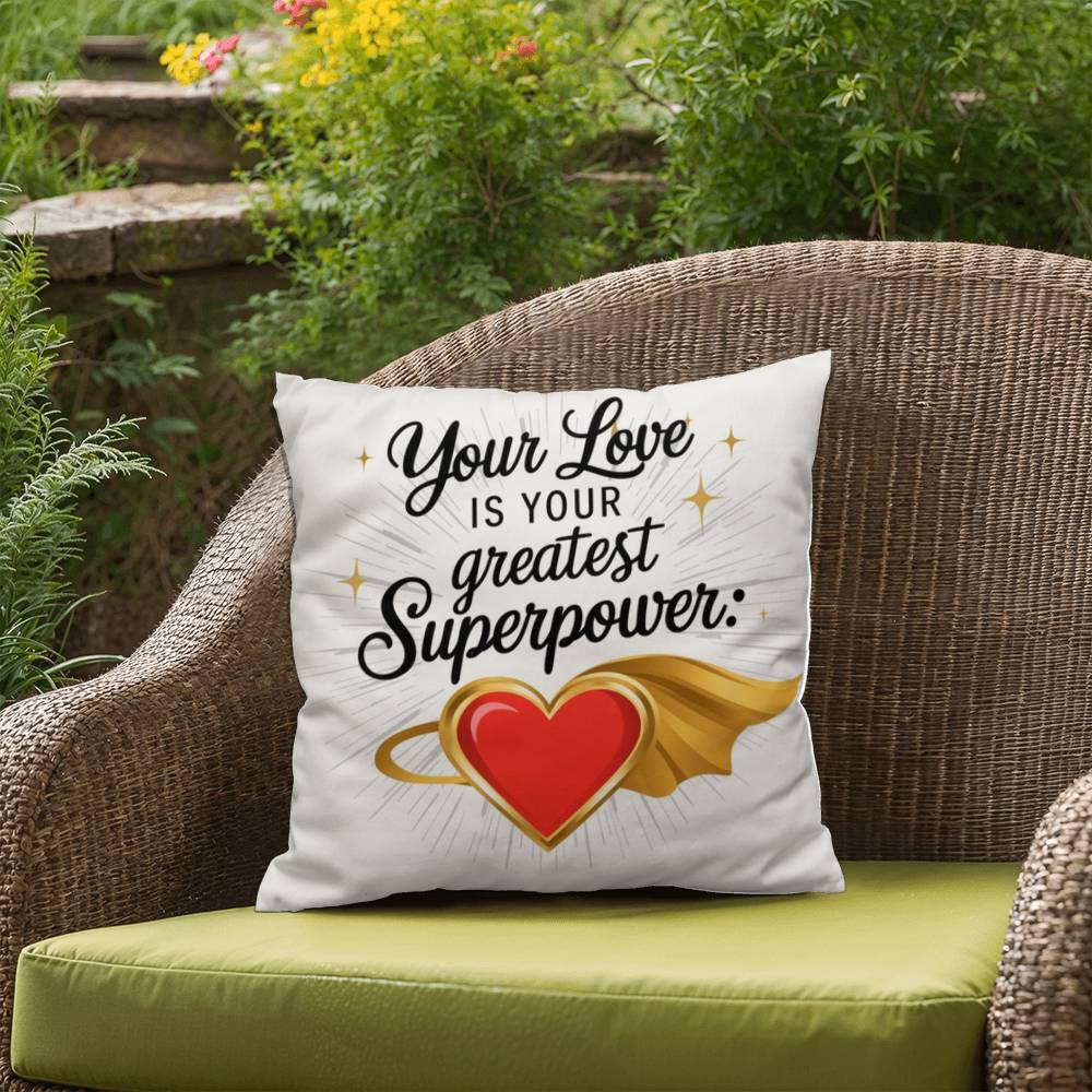 Your Love Is Your Greatest Superpower: Indoor/Outdoor Pillow Self-Care for Relaxation, Mindfulness & Emotional Wellness