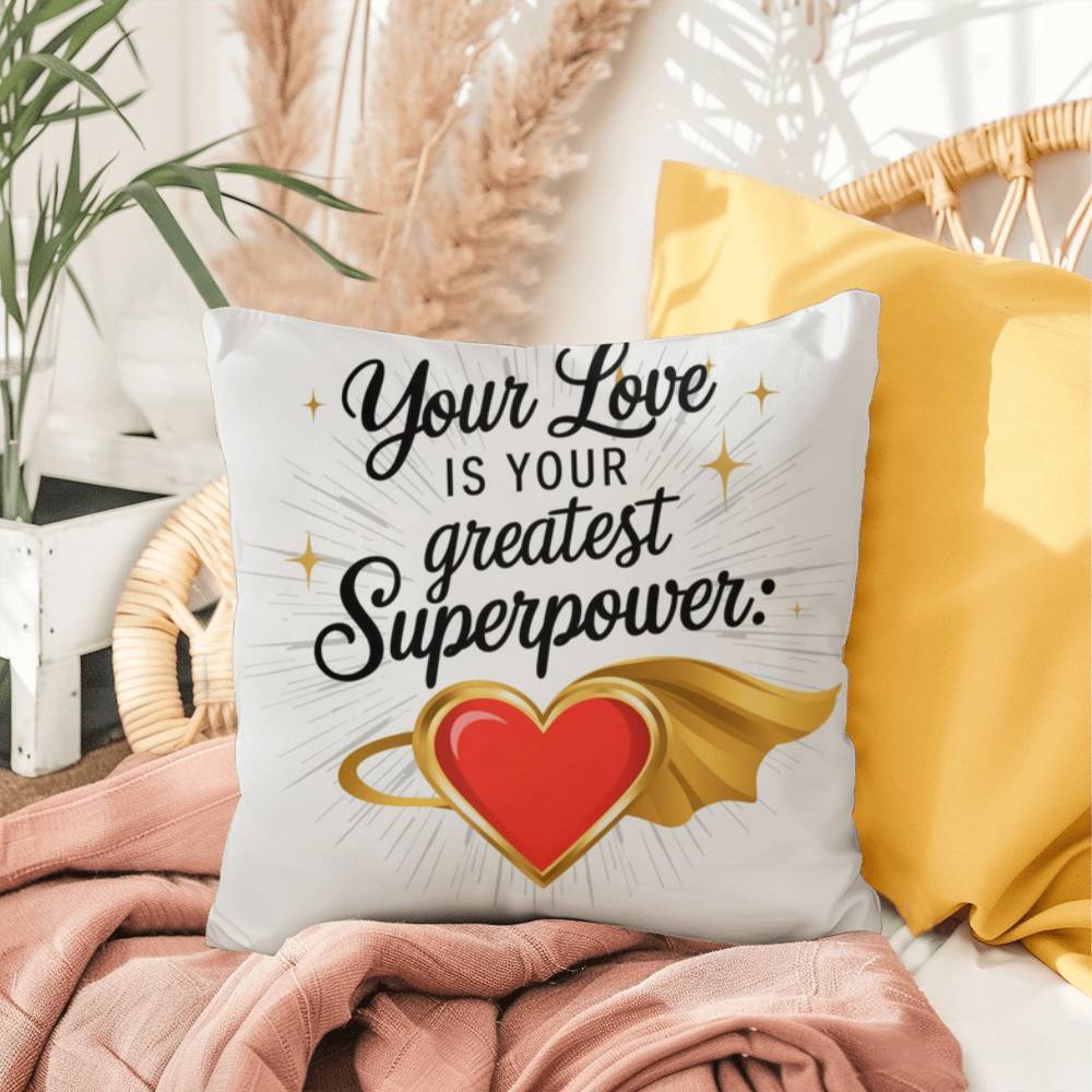 Your Love Is Your Greatest Superpower: Indoor/Outdoor Pillow Self-Care for Relaxation, Mindfulness & Emotional Wellness