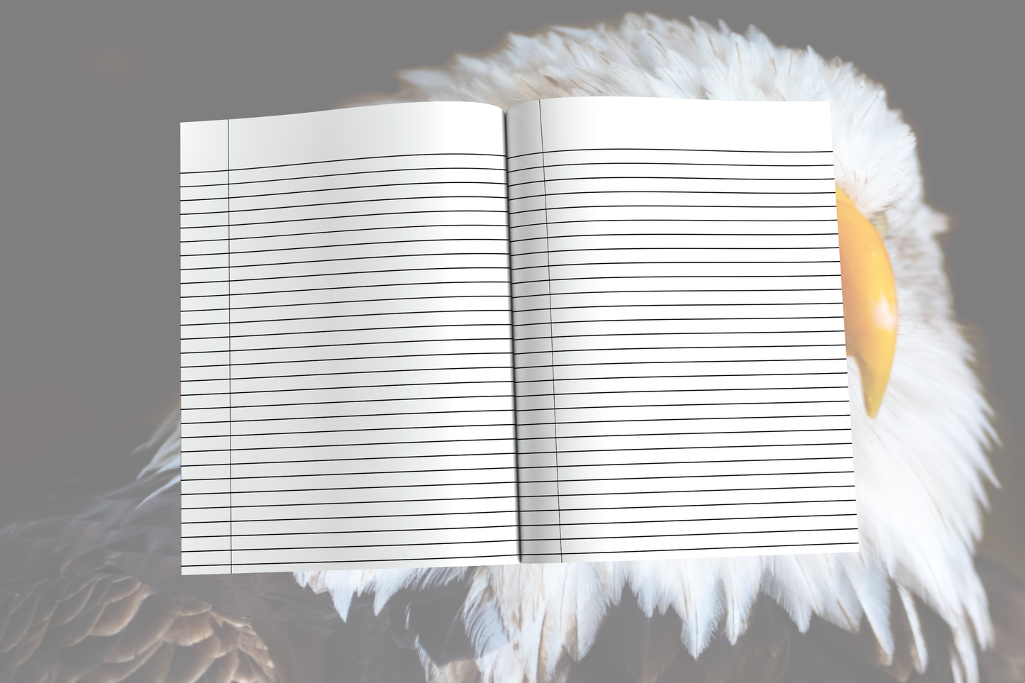 Wings of Resilience: Eagle-Themed Composition Notebook