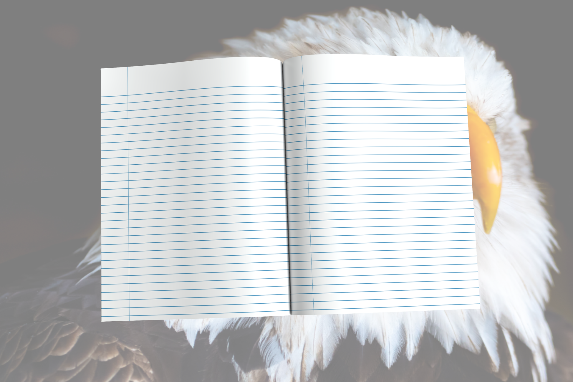 Wings of Resilience: Eagle-Themed Composition Notebook