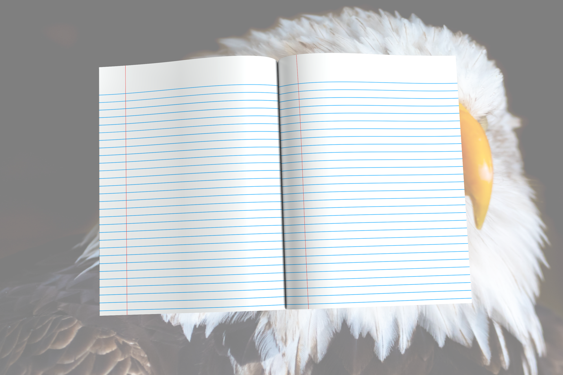 Wingspan of Strength: Eagle-Themed Composition Notebook