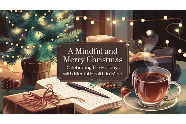 Mindful Christmas - mental health and holiday joy for trauma survivors, with tips for managing stress, setting boundaries, and finding peace during the holidays