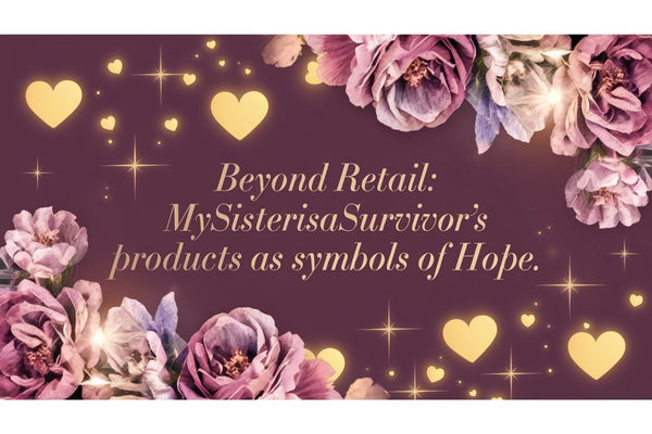 MySisterIsASurvivor products as symbols of hope for trauma and domestic violence survivors