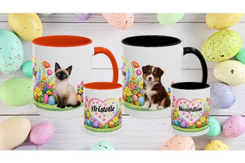 Brighten Easter Morning with Our Cute Puppy & Kitten Coffee Mugs