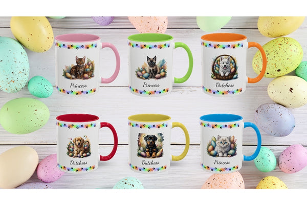 Brighten Easter Morning with Our Cute Puppy & Kitten Coffee Mugs