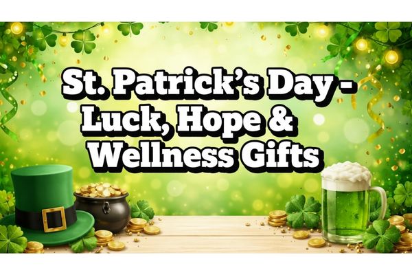 St. Patrick's Day luck, hope and wellness gifts - trauma-informed journals, mugs, puzzles and pint glasses with Irish charm