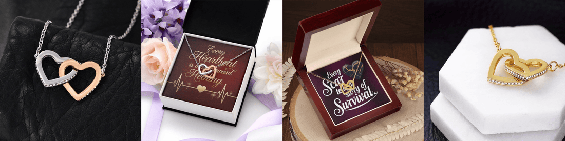 Celebrate Connection with Our Interlocking Hearts Necklace - MySisterIsASurvivor