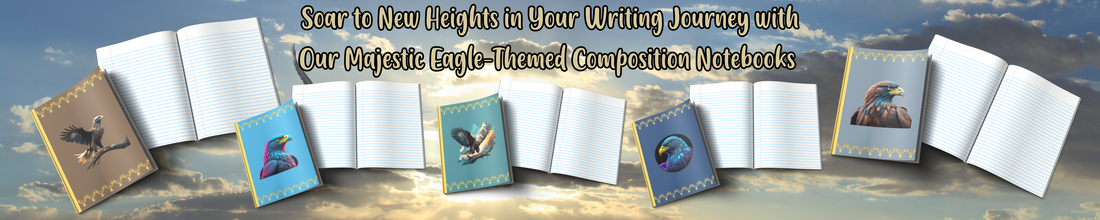 Soar to New Heights in Your Writing Journey with Our Majestic Eagle-Themed Composition Notebooks 🦅