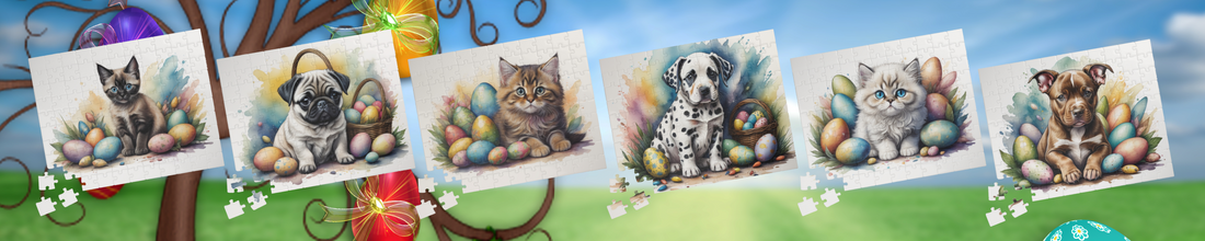 Elevate Your Easter with Canine and Feline Fun: Introducing Our Easter-Themed Puzzles!
