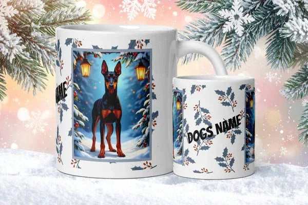 Winter Dog Lovers Lodge Personalized Mugs - MySisterIsASurvivor
