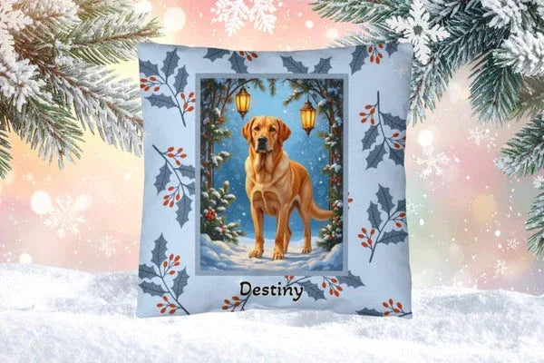 Winter Dog Lovers Lodge Throw Pillows - MySisterIsASurvivor