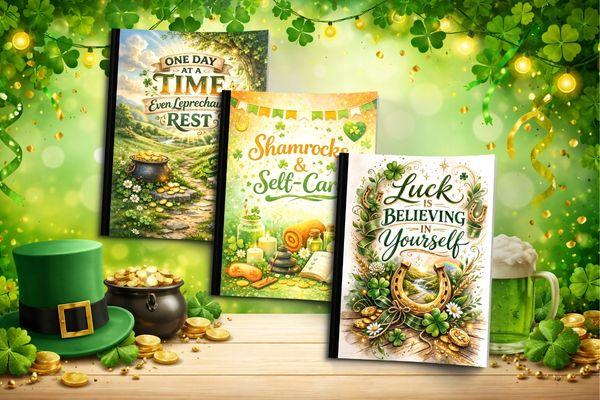 St. Patrick's Day Journals - Positivity & Good Luck Vibes - MySisterIsASurvivor