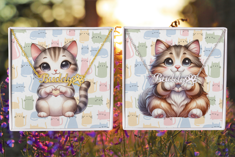 Cat Name Necklaces
