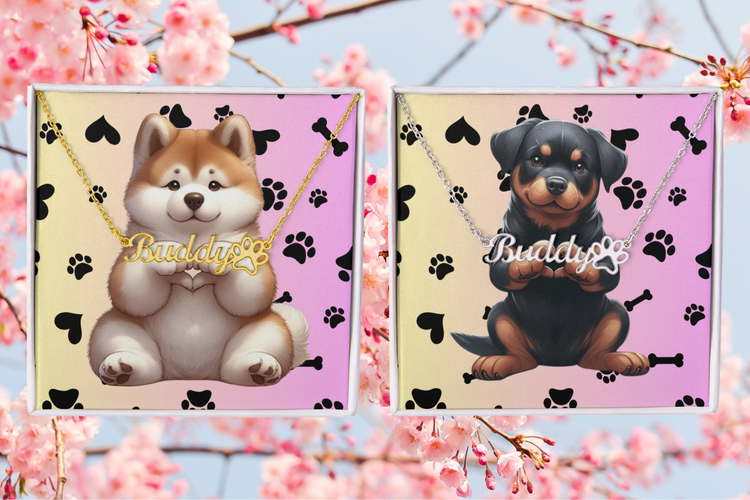 Dog Name Necklaces