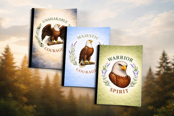 Eagle Composition Notebooks - Patriotic Strength & Resilience
